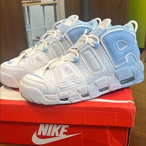 Nike Air More Uptempo Sneakers Psychic Blue. Unisex Men’s 11/Women’s 12.5